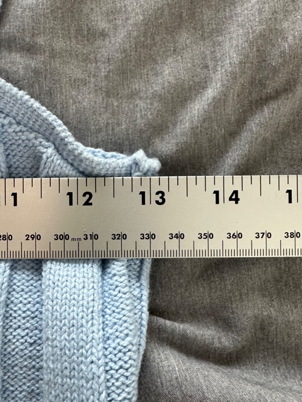 NEW Urban Outfitters Size Medium Ribbed Knit Blue Camisole Crop Top Summer - Picture 7 of 9